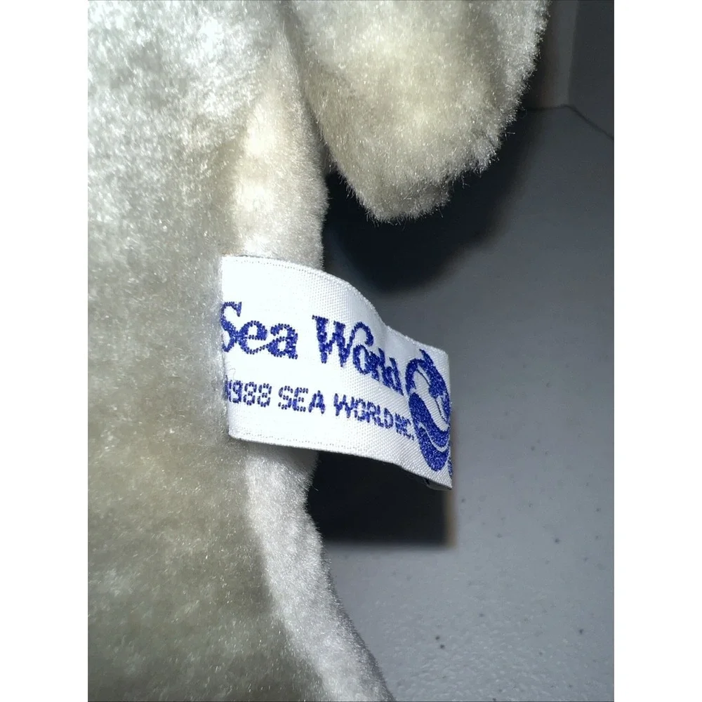 Vintage 1988 Sea World Bottle Nose DOLPHIN Nautical Stuffed Animal 9